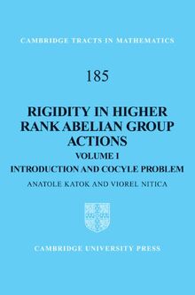 Rigidity in Higher Rank Abelian Group Actions: Volume 1, Introduction and Cocycle Problem (Cambridge Tracts in Mathematics, Band 185)