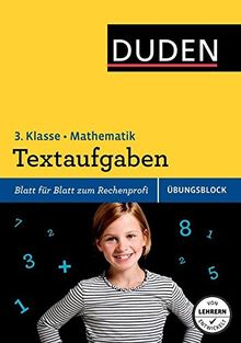 Übungsblock: Mathematik - Textaufgaben 3. Klasse (Duden - Einfach klasse)