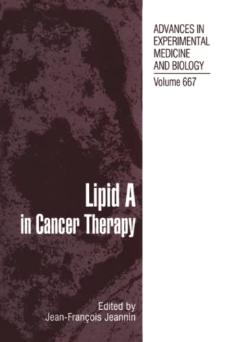 Lipid A in Cancer Therapy: Advances in Experimental Medicine and Biology