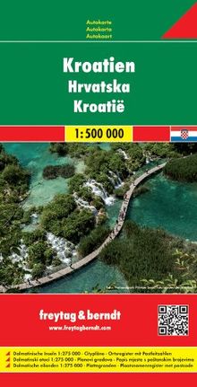 Freytag Berndt Autokarten, Kroatien - Maßstab 1:500.000