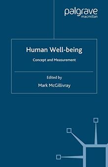 Human Well-Being: Concept and Measurement (Studies in Development Economics and Policy)