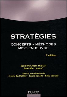 Stratégies : concepts, méthodes, mise en oeuvre