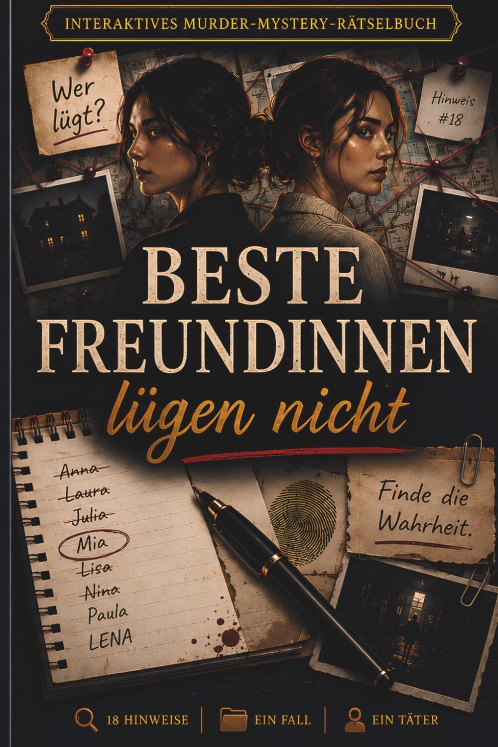 Beste Freundinnen lügen nicht: Das Murder-Mystery-Rätselbuch mit tausenden Verdächtigen, falschen Fährten und einem Mörder