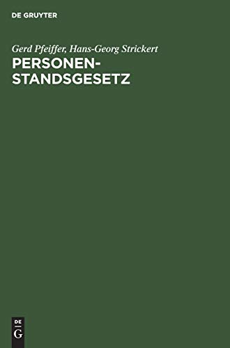 Personenstandsgesetz: Kommentar