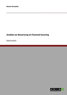 Ansätze zur Bewertung im Financial Sourcing