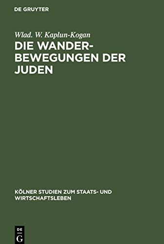 Die Wanderbewegungen der Juden