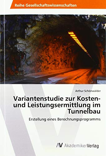 Variantenstudie zur Kosten- und Leistungsermittlung im Tunnelbau: Erstellung eines Berechnungsprogramms
