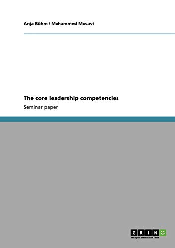 The core leadership competencies