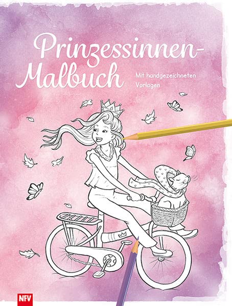 Prinzessinnen - Malbuch: Mit handgezeichneten Vorlagen