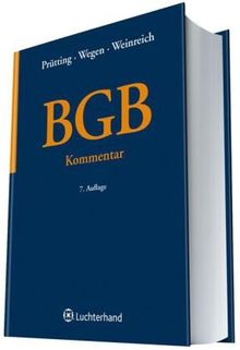 BGB: Kommentar Von Hanns Prütting