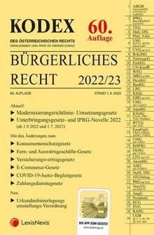 KODEX Bürgerliches Recht 2022/23 - inkl. App