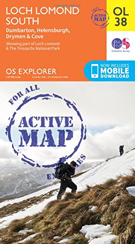 Loch Lomond South 1 : 25 000 (OS Explorer Map Active)