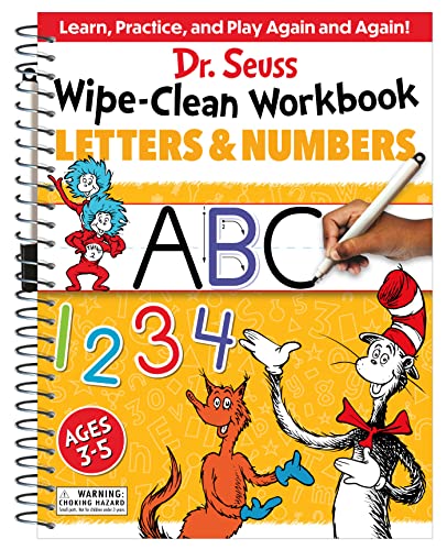 Dr. Seuss Wipe-Clean Workbook: Letters and Numbers: Activity Workbook for Ages 3-5 (Dr. Seuss Workbooks)