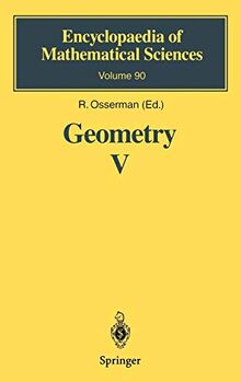 Geometry V: Minimal Surfaces (Encyclopaedia of Mathematical Sciences, 90, Band 90)