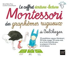 Le coffret écriture-lecture Montessori des graphèmes rugueux de Balthazar