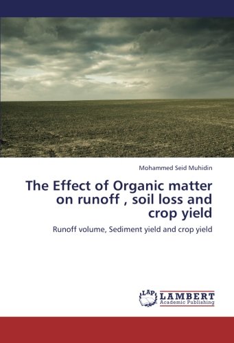 The Effect of Organic matter on runoff , soil loss and crop yield: Runoff volume, Sediment yield and crop yield