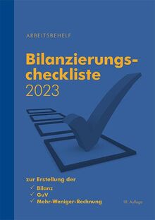 Bilanzierungscheckliste 2023: Arbeitsbehelf