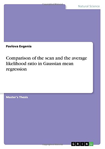Comparison of the scan and the average likelihood ratio in Gaussian mean regression