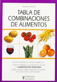 Tabla de combinaciones de alimentos (Tablas de alimentos) von Carlsson, Sonja | Buch | Zustand gut