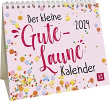 Der kleine Gute-Laune-Kalender 2024: Mini-Monatskalender. Kleiner Aufstellkalender mit Monatskalendarium