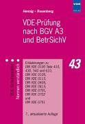 VDE-Prüfung nach BGV A3 und BetrSichV