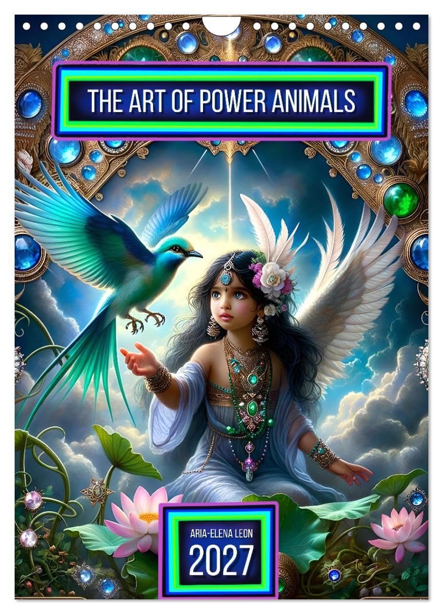 The Art of Power Animals (Wall Calendar 2027 DIN A4 portrait), CALVENDO 12 Month Wall Calendar