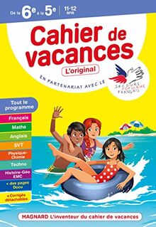 Cahier de vacances de la 6e à la 5e, 11-12 ans : tout le programme