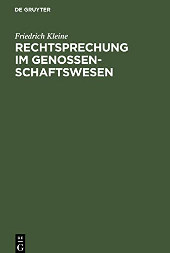 Rechtsprechung im Genossenschaftswesen