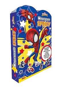 Marvel Spidey et ses amis extraordinaires - Mon coffret Spidey - Ce coffret contient : 1 livre de 32 pages, 3 décors, des stickers re