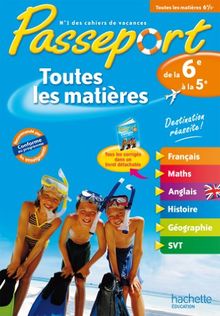 Passeport toutes les matières, de la 6e à la 5e