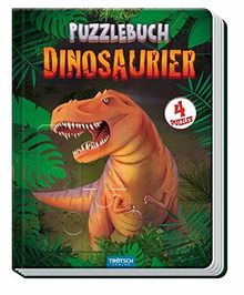 Trötsch Puzzlebuch Dinosaurier: 4 Puzzles