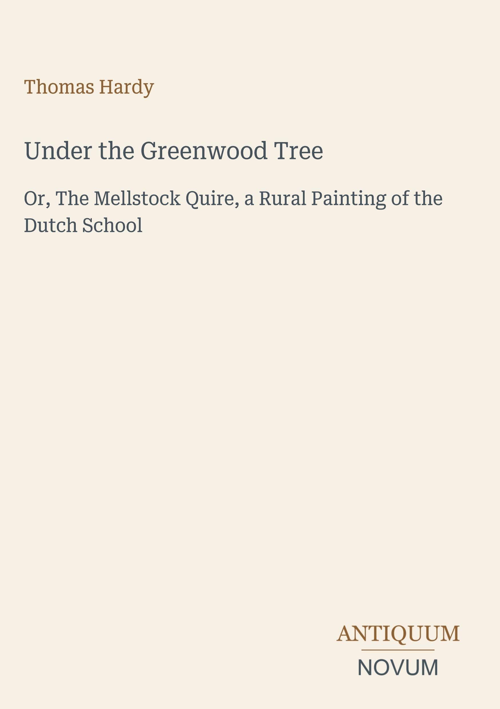 Under the Greenwood Tree