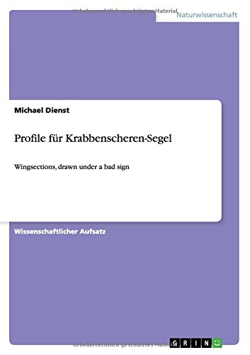 Profile für Krabbenscheren-Segel: Wingsections, drawn under a bad sign
