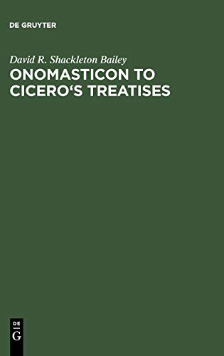 Onomasticon to Cicevo's Treatises