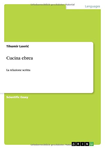 Cucina ebrea: La relazione scritta
