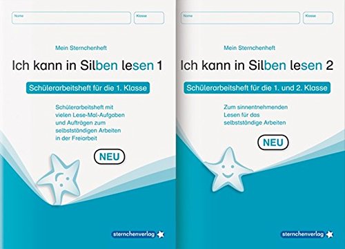 Ich kann in Silben lesen 1 und 2 - Schülerarbeitshefte für die 1. und 2. Klasse: Meine Sternchenhefte im Kombi zum selbstständigen Arbeiten in der Freiarbeit (Mein Sternchenheft)