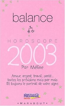 Horoscope 2003 : Balance
