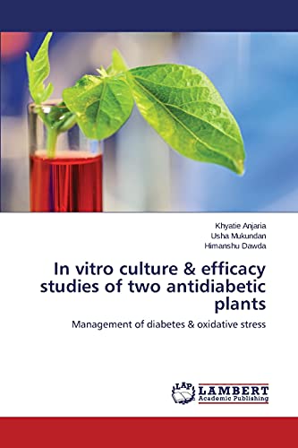 In vitro culture & efficacy studies of two antidiabetic plants: Management of diabetes & oxidative stress