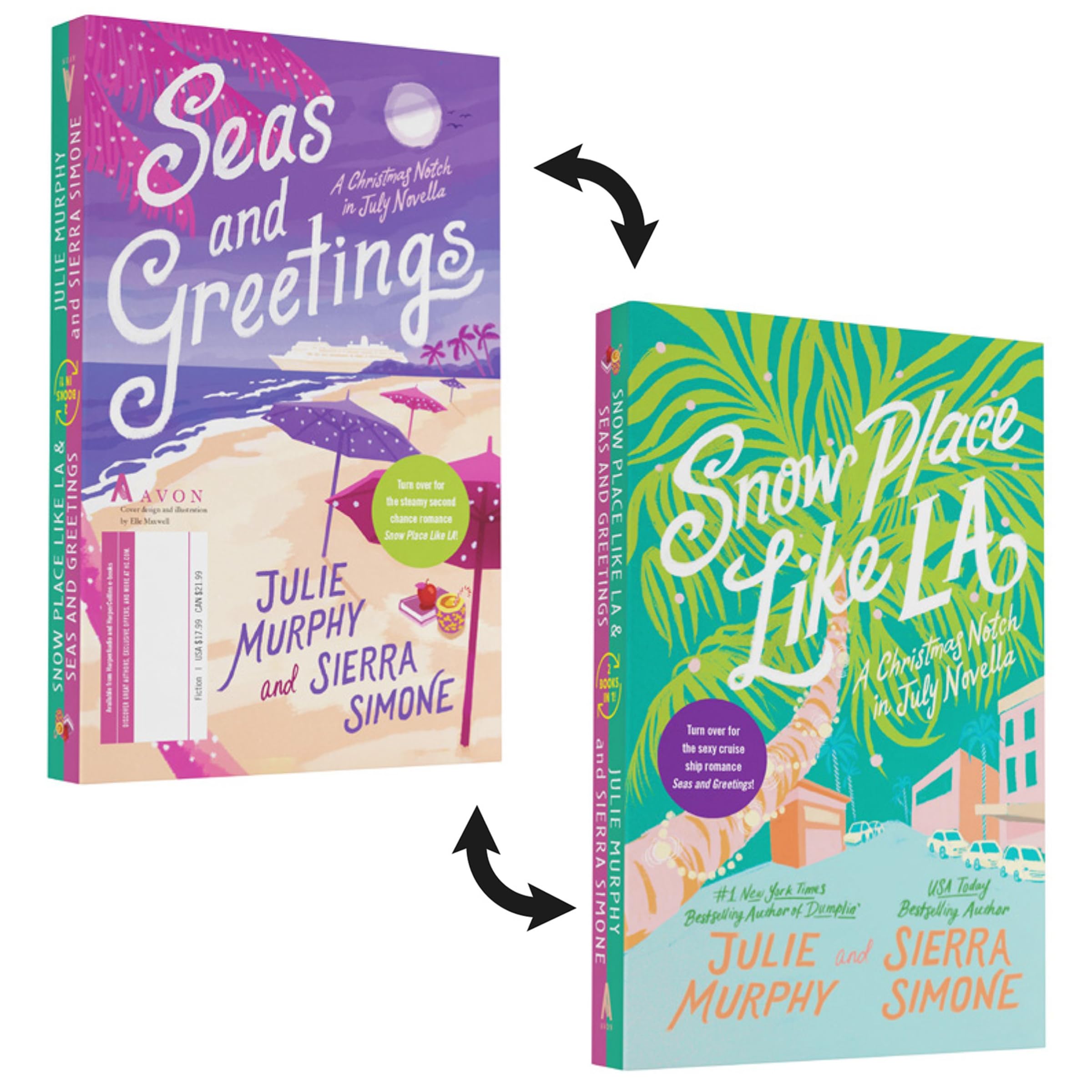 Snow Place Like LA and Seas and Greetings: A Second Chance Hollywood Romance and a Steamy Queer Enemies-to-Lovers Cruise Love Story in One Collection (Christmas Notch)