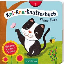 Kni-Kna-Knatterbuch – Kleine Tiere: Mit 10 lustigen Knatter-Schiebern | Hochwertiges Pappbilderbuch mit spannenden Schiebern und mechanischem Sound für Kinder ab 12 Monaten