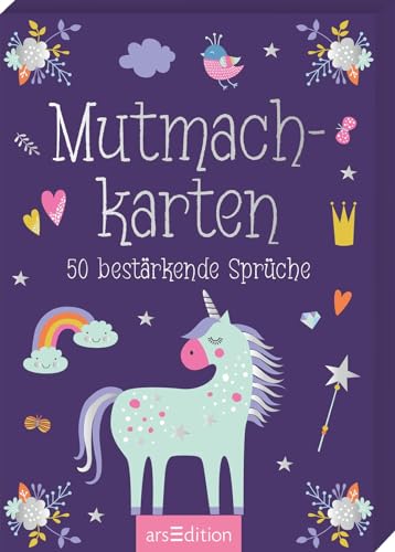 Mutmachkarten – Einhorn: Kartenbox mit 50 Affirmationskarten | ab 3 Jahren