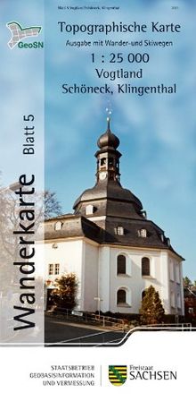 Vogtland/Schöneck, Klingenthal: Wanderkarte 1:25 000, Ausgabe mit Wander- und Skiwegen (WK25 Blatt 5)