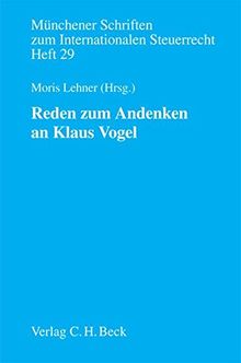 Reden zum Andenken an Klaus Vogel