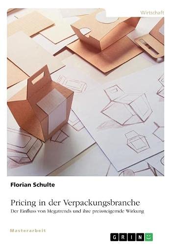 Pricing in der Verpackungsbranche. Der Einfluss von Megatrends und ihre preissteigernde Wirkung: Magisterarbeit