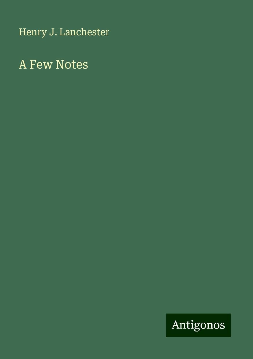 A Few Notes