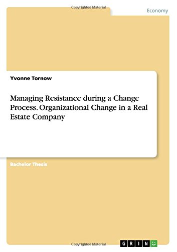 Managing Resistance during a Change Process. Organizational Change in a Real Estate Company