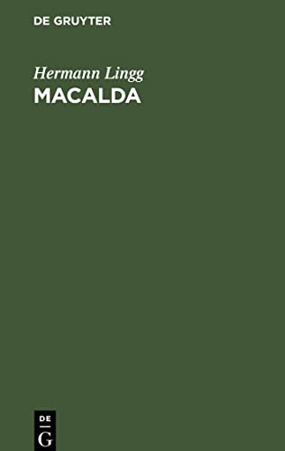 Macalda: Trauerspiel in fünf Aufzügen