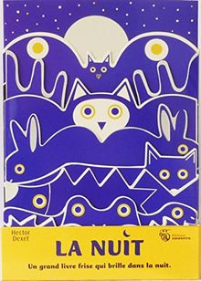 La nuit : un grand livre frise qui brille dans la nuit
