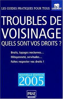 Troubles de voisinage : quels sont vos droits ? : bruits, tapages nocturnes, mitoyenneté, servitudes, faites respecter vos droits !