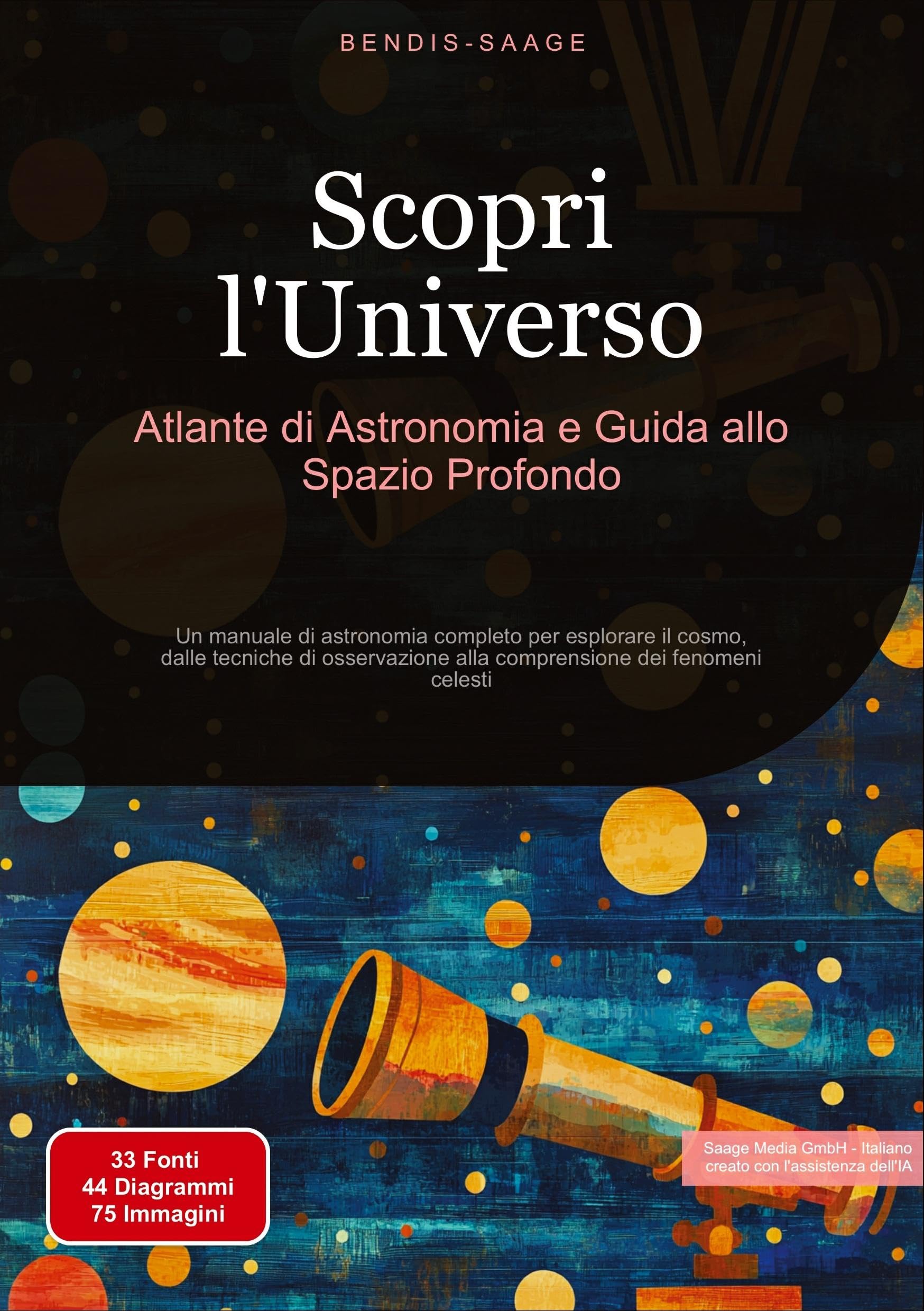 Scopri l'Universo: Atlante di Astronomia e Guida allo Spazio Profondo: Un manuale di astronomia completo per esplorare il cosmo, dalle tecniche di osservazione alla comprensione dei fenomeni celesti